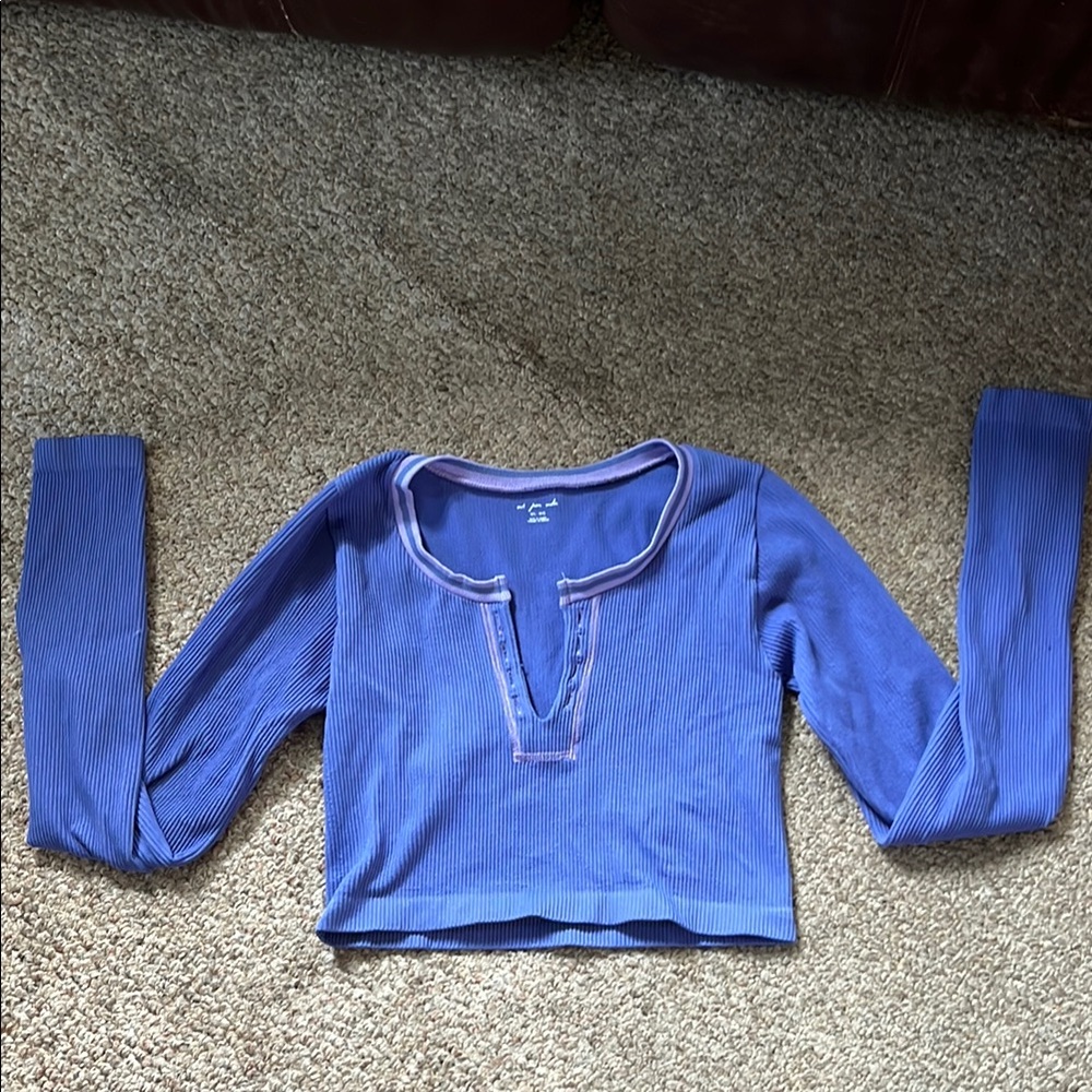 Urban Outfitters Purple Ribbed Top